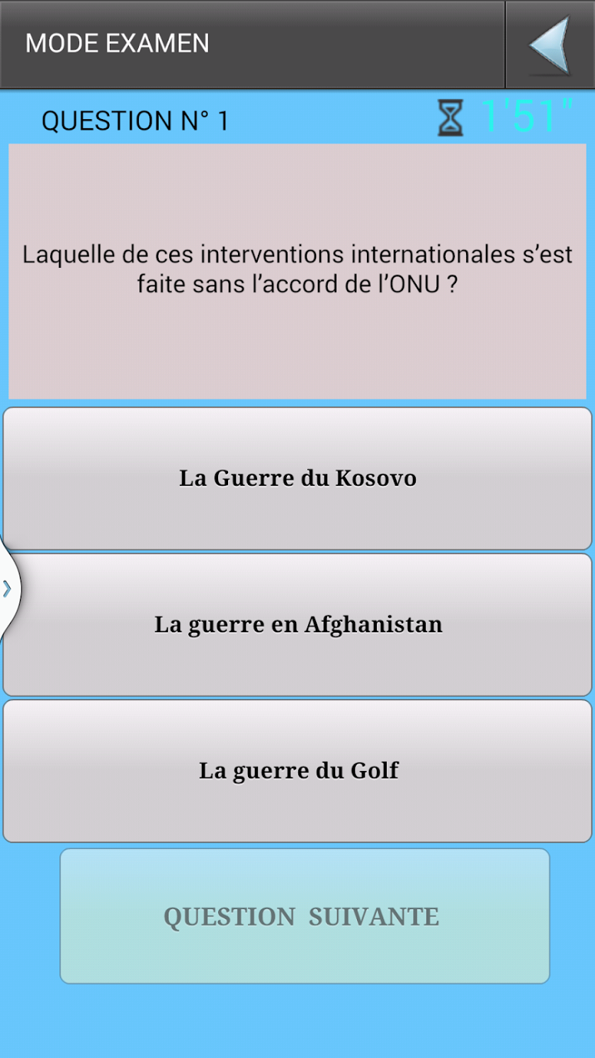 Concours s/off gendarmerie Screen 3