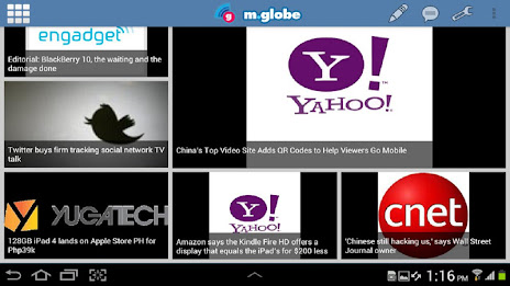 m.globe for Tablet poster 2