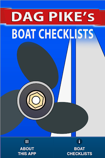 DAG PIKE'S BOATING CHECKLISTS