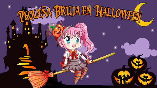 Pequeña Bruja en Halloween