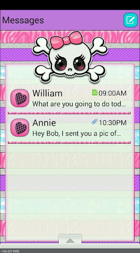 PunkPrincess3 GO SMS THEME