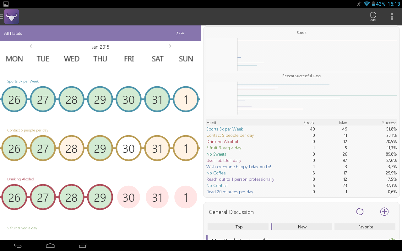   HabitBull - Habit Tracker- screenshot  