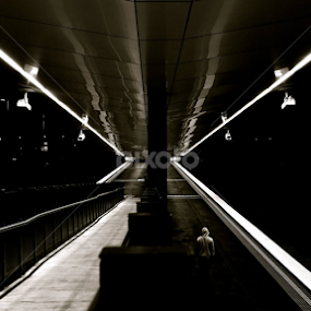 After Dark by Carey Carter - City,  Street & Park Street Scenes