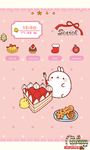 CUKI Theme Merry cake Molang