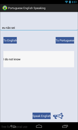 Portuguese English Speaking