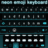 Neon Emoji Keyboard Emoticons