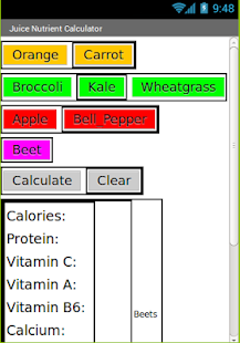 Lastest Juice Nutrition Calculator APK
