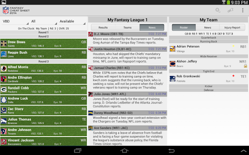 【免費運動App】NFL Fantasy Cheat Sheet 2014-APP點子