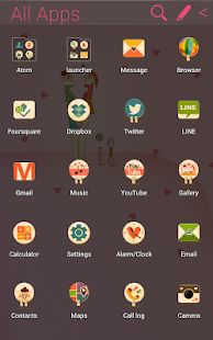 Lastest I Love You Atom theme APK for Android