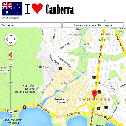 Canberra maps