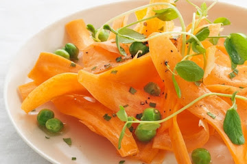 Fresh Carrot, Pea and Mint Salad Recipe