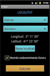Eclipse Calculator by Serviastro - Univ. Barcelona poster 6