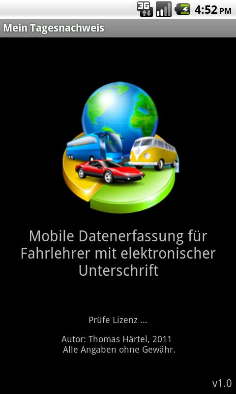 Android application Fahrschule screenshort
