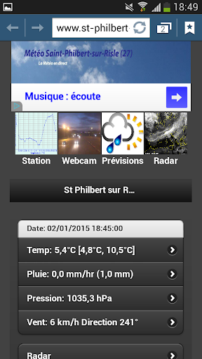 Météo St Philbert sur Risle