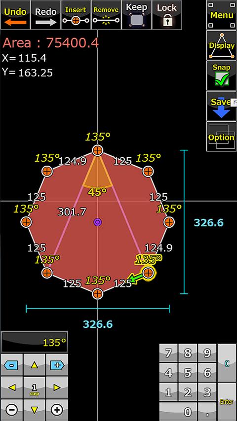 Android application AngleShape PRO screenshort