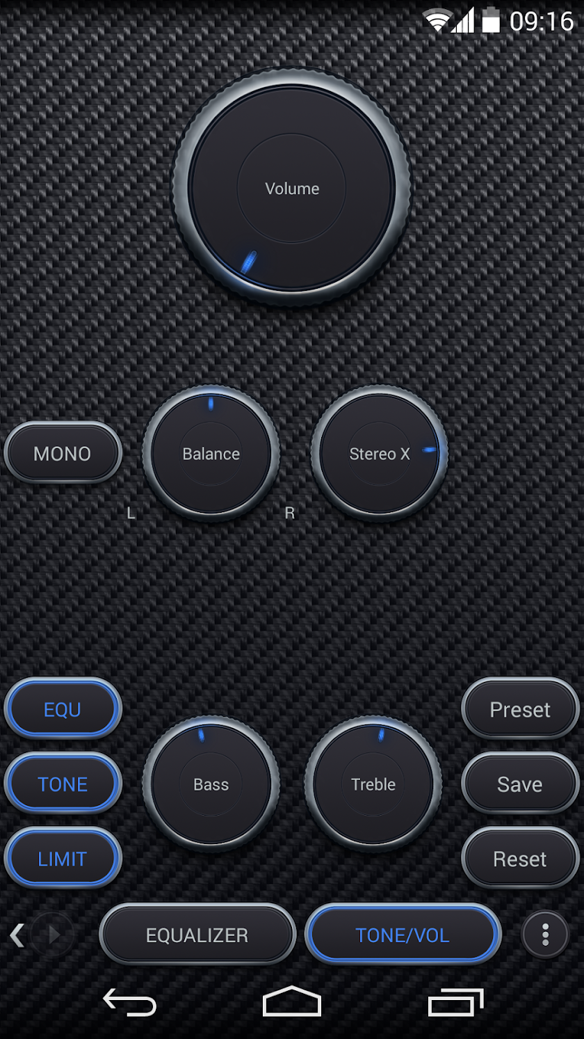 Skin for Poweramp Carbon Fiber Screen 3
