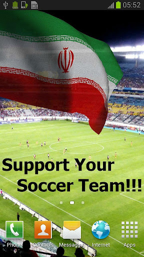 3D Iran Flag Live Wallpaper +