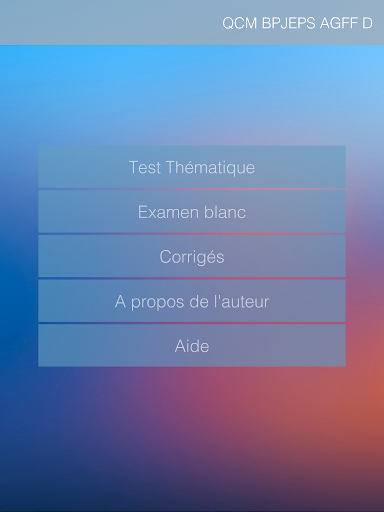 免費下載教育APP|QCM révisions BPJEPS AGFF-D app開箱文|APP開箱王