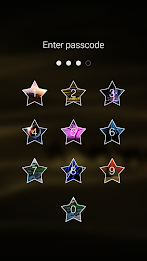 Star Keypad Lock Screen poster 5