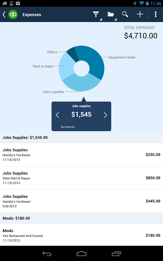 QuickBooks Online screenshot