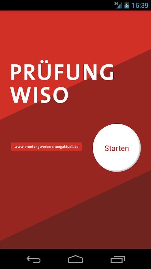 Android application Prüfung WiSo screenshort