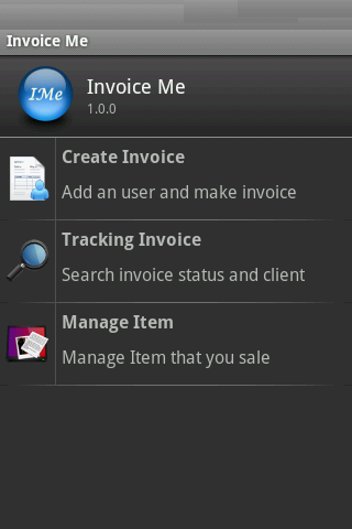InvoiceMe - invoice app Screen 3