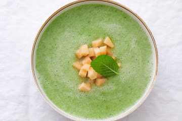Chilled Cucumber Melon Soup