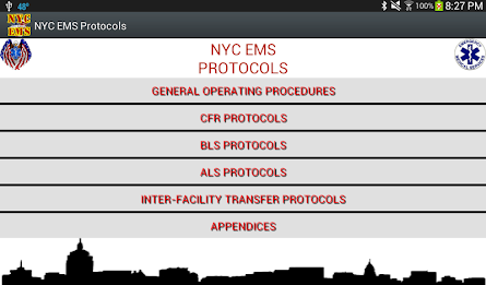 NYC EMS Protocols poster 2