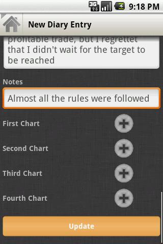 Trading Diary Screen 3