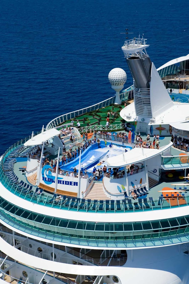 Liberty of the Seas features 10 pools and whirlpools, the popular FlowRider, more than100 spa treatments and multiple  entertainment options.