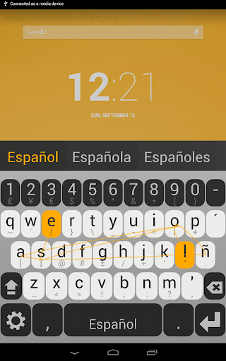 Spanish Keyboard plugin