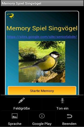 Memory Game Songbirds