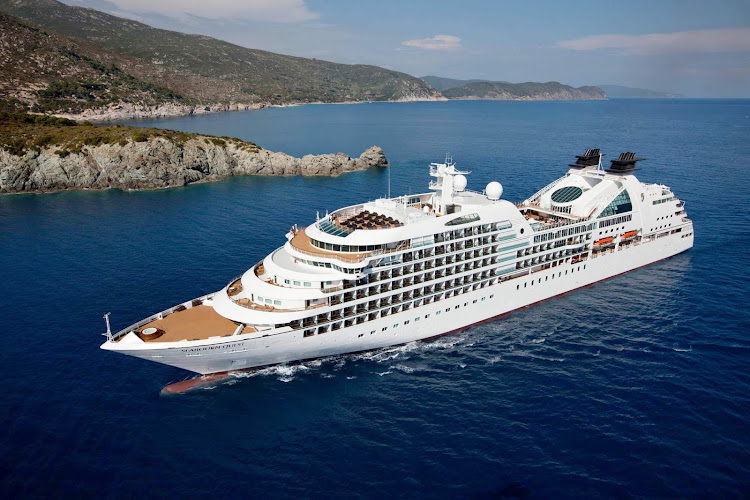Seabourn Quest at sea.
