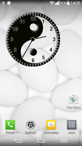 Yin Yang Clock Widget