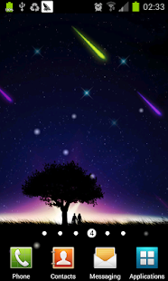 meteor and moon livewallpaper Screenshots 1