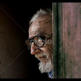 Behind Blue Eyes by Petrea Ionut - People Portraits of Men