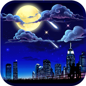 Meteor under moon stars night.apk 1.1