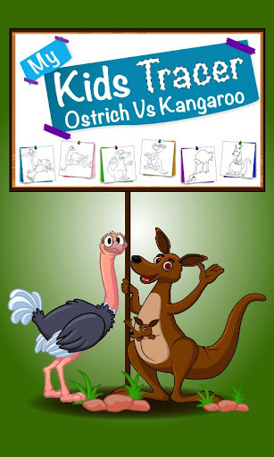 【免費休閒App】My Kid Tracer Ostrich Kangaro-APP點子