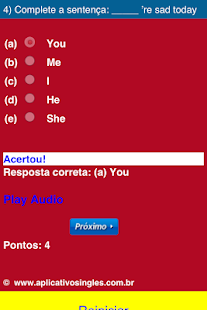 Lastest Exercícios de Inglês Grátis 1 APK for PC