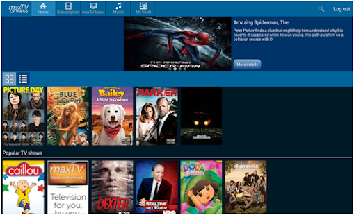 maxTV On the Go Screenshots 1
