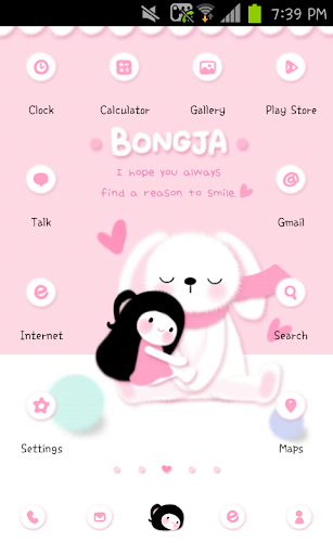 Bongja doll go launcher theme