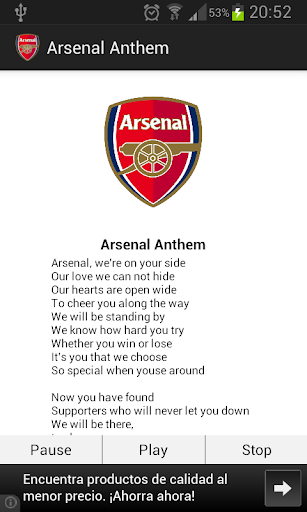 Arsenal Anthem