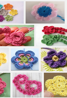 `Easy Crochet Flower Tutorialのおすすめ画像2