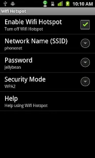 Wifi Hotspot & USB Tether Lite - screenshot thumbnail