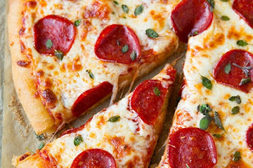 Pepperoni Pizza (Homemade Dough and Pizza Sauce)
