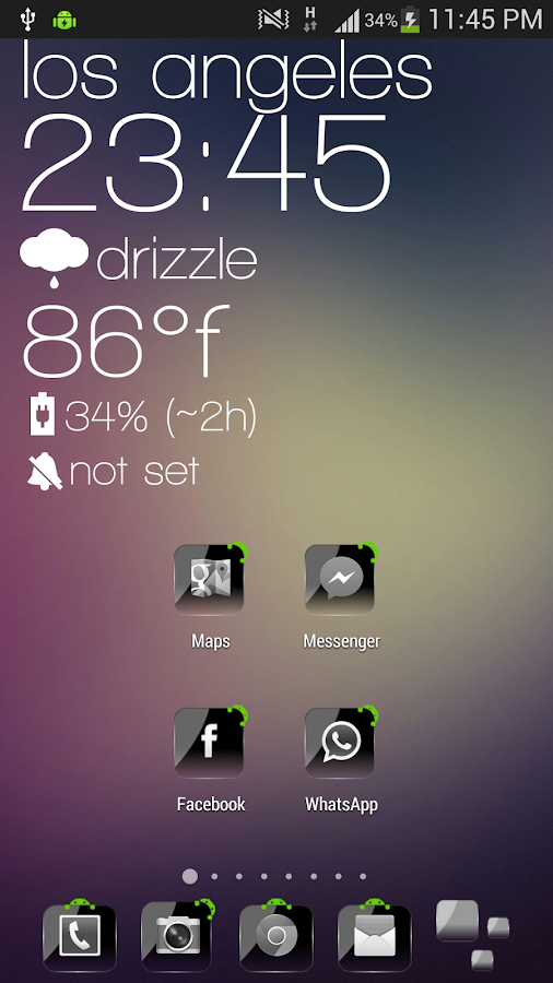 Theme Crystal Black Flat HD v13 APK