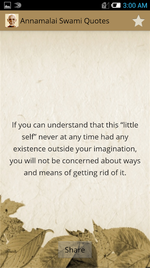 Android application Annamalai Swami Quotes advaita screenshort