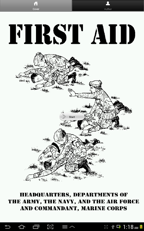 Android application Military First Aid Handbook screenshort