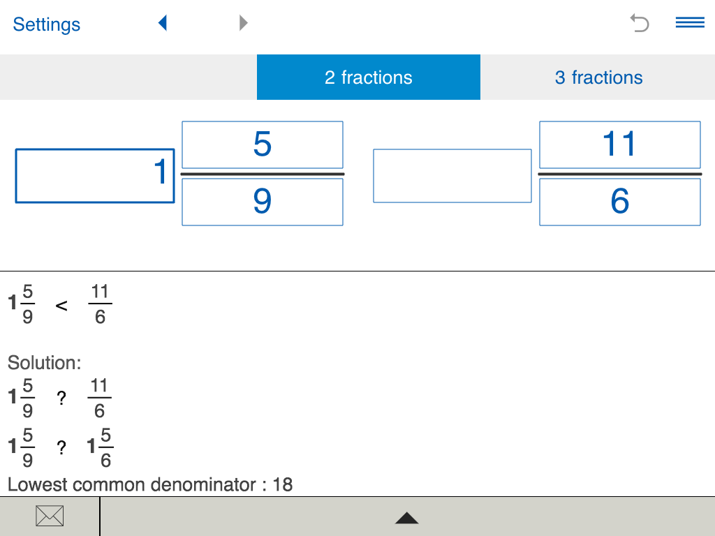 worksheet Comparing Decimals Calculator compare fractions calculator android apps on google play screenshot