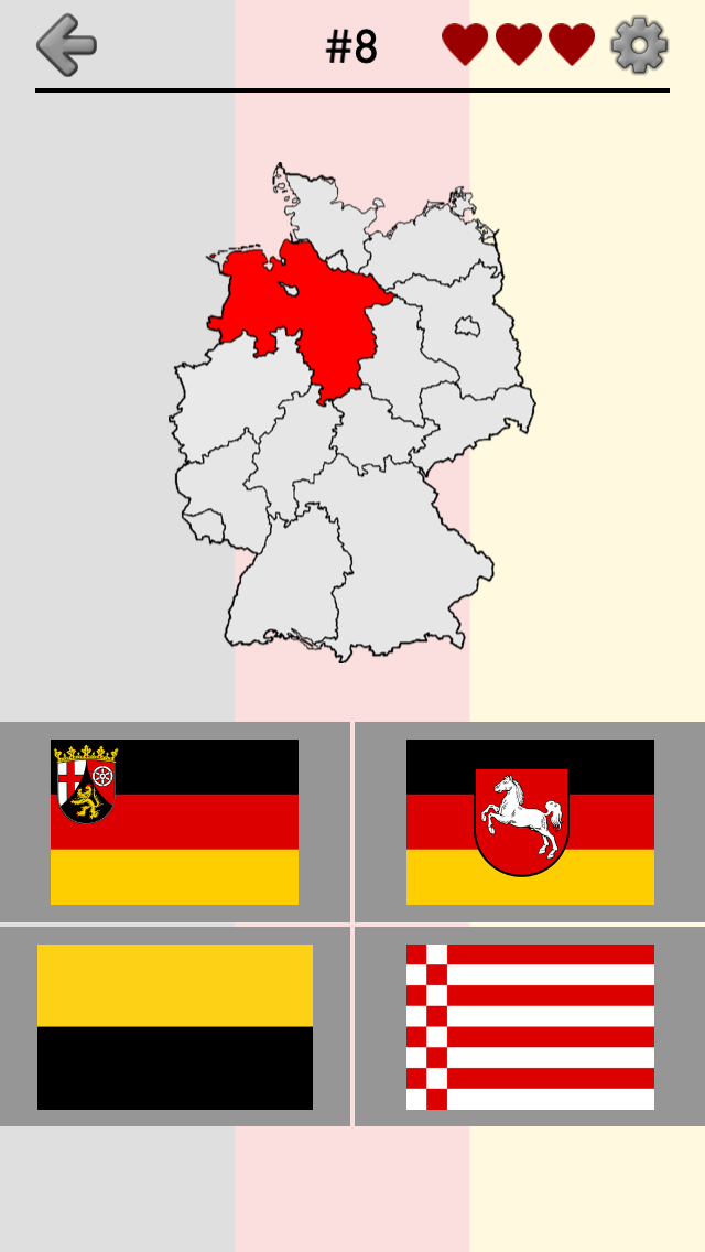 Android application German States - Flags, Capitals and Map of Germany screenshort